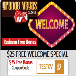 USA no deposit bonus at Grande Vegas online casino