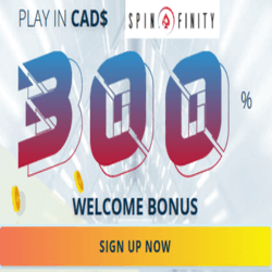 Spinfinity Casino Canada welcome bonus