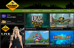 Gday's online casino games