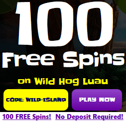 Free Spins on Wild Hog Luau at Island Reels Casino