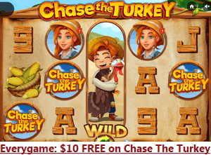 Everygame Classic Casino, free no deposit bonus, Chase The Turkey