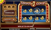 Shoot 4 Gold - NetEnt scratch card