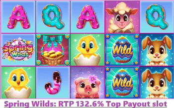 Spring Wilds at Sloto'Cash: play the best payout slot games